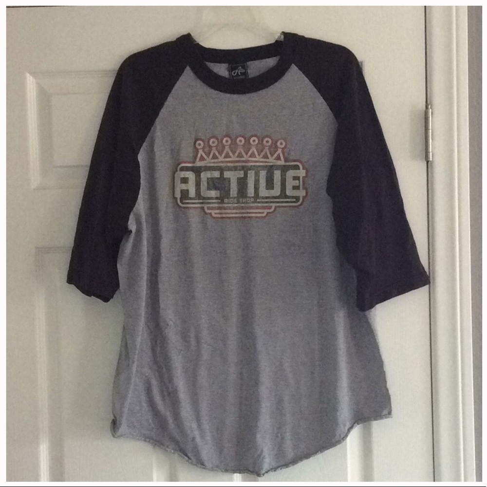 Active Ride shop baseball tee shirt